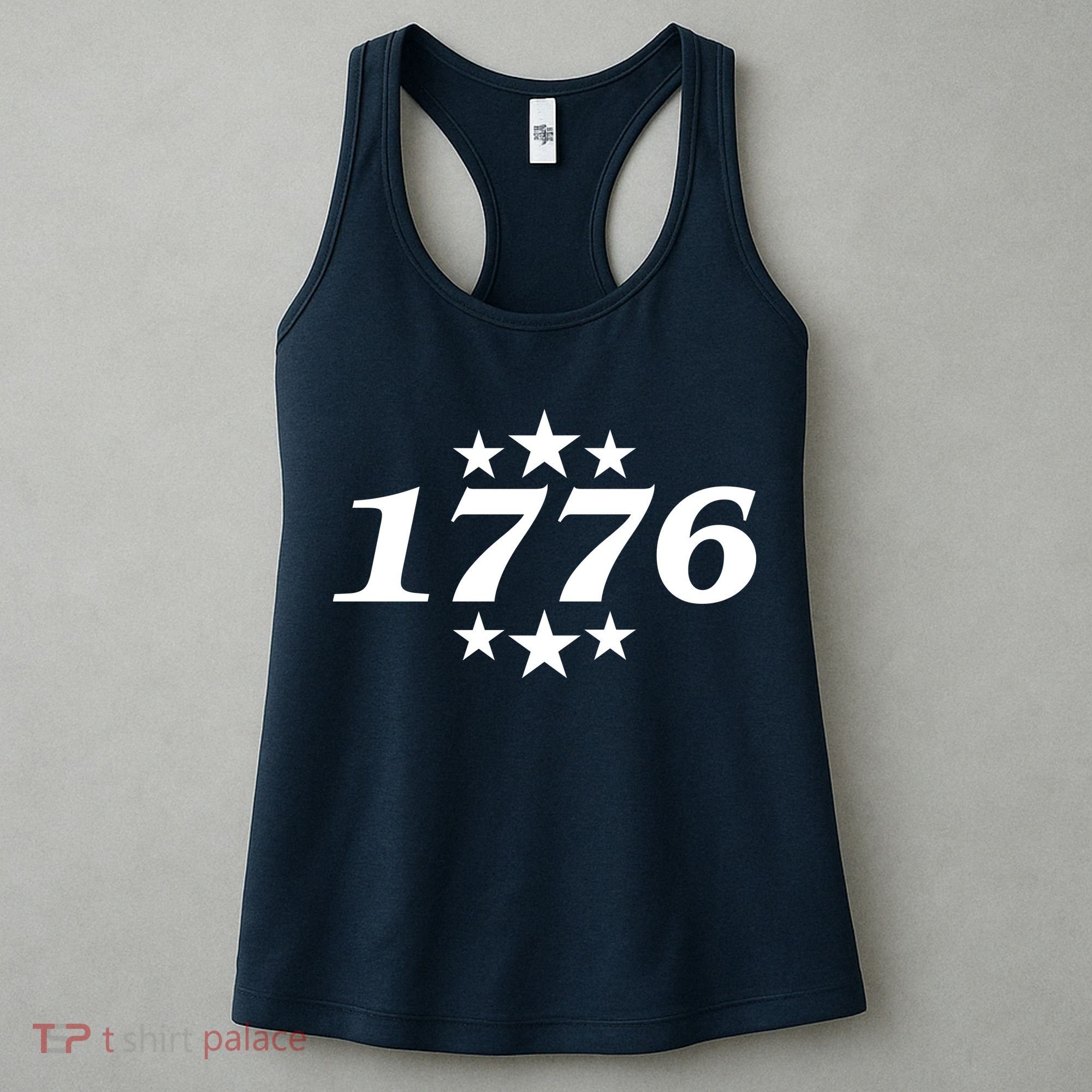 Patriotic 1776 USA 4th of July Stars Women's Tank Top