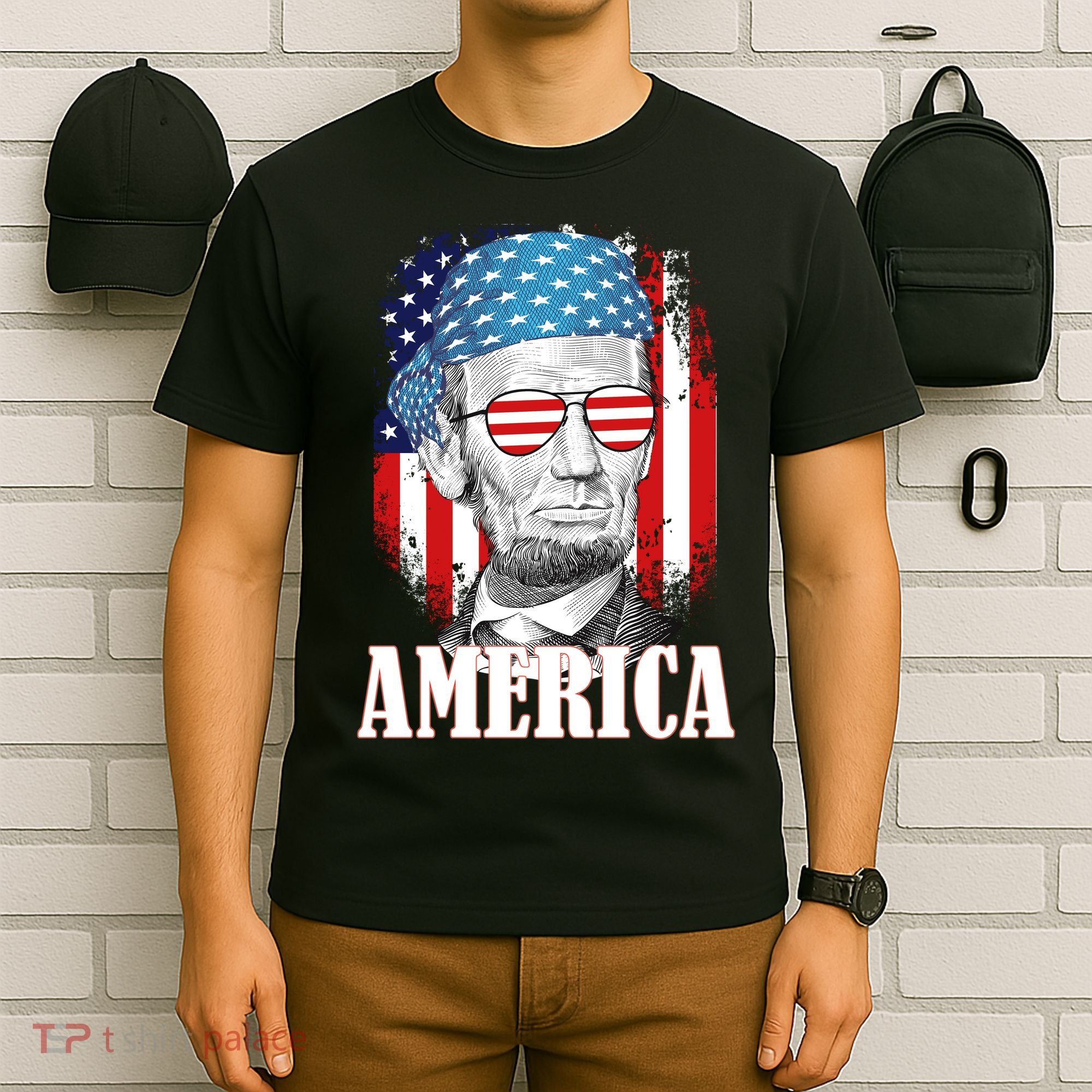 Patriotic Abraham Lincoln America T-Shirt