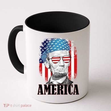 Patriotic Abraham Lincoln America Coffee Mug