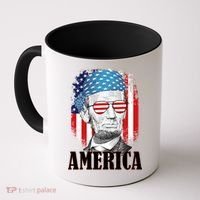 Patriotic Abraham Lincoln America Coffee Mug thumb 0
