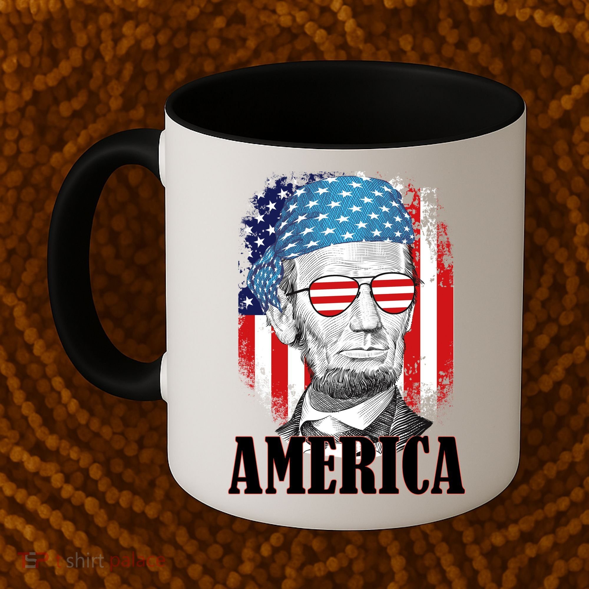 Patriotic Abraham Lincoln America Coffee Mug