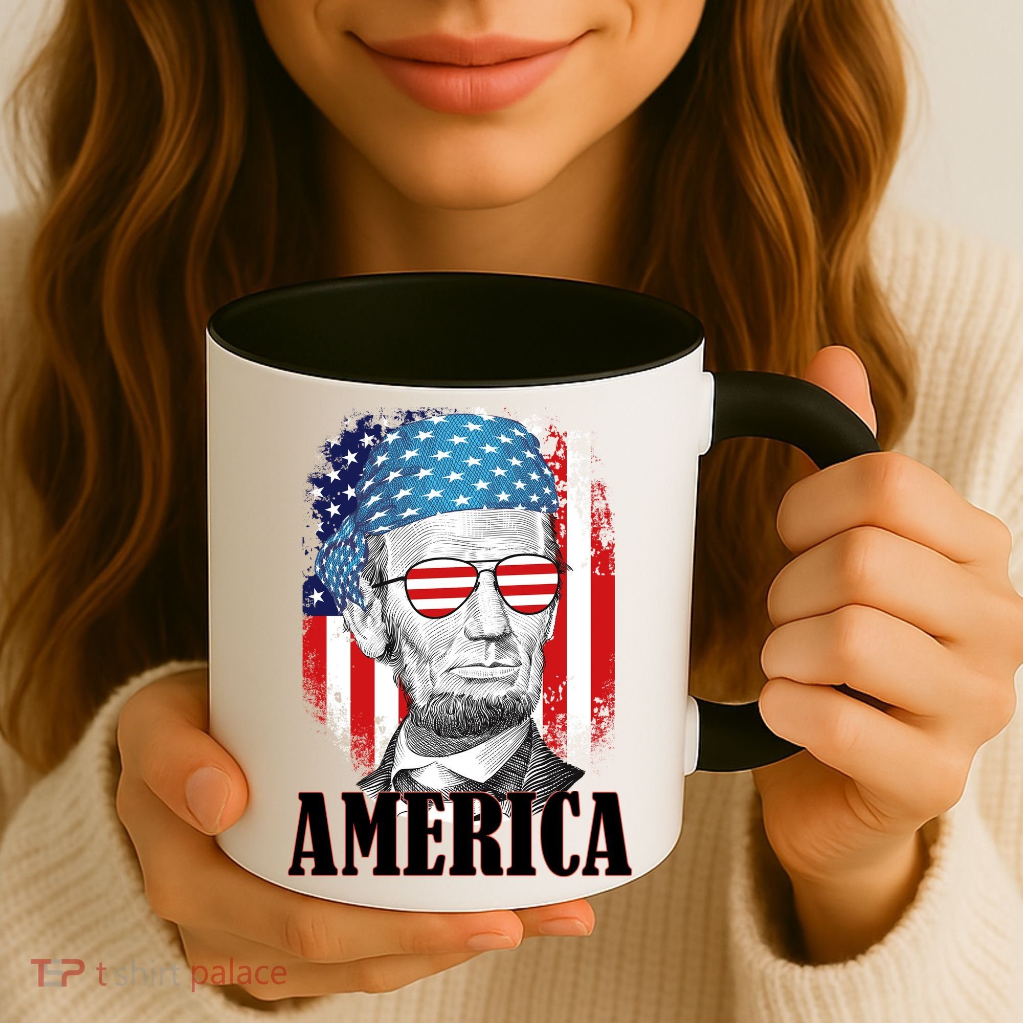 Patriotic Abraham Lincoln America Coffee Mug