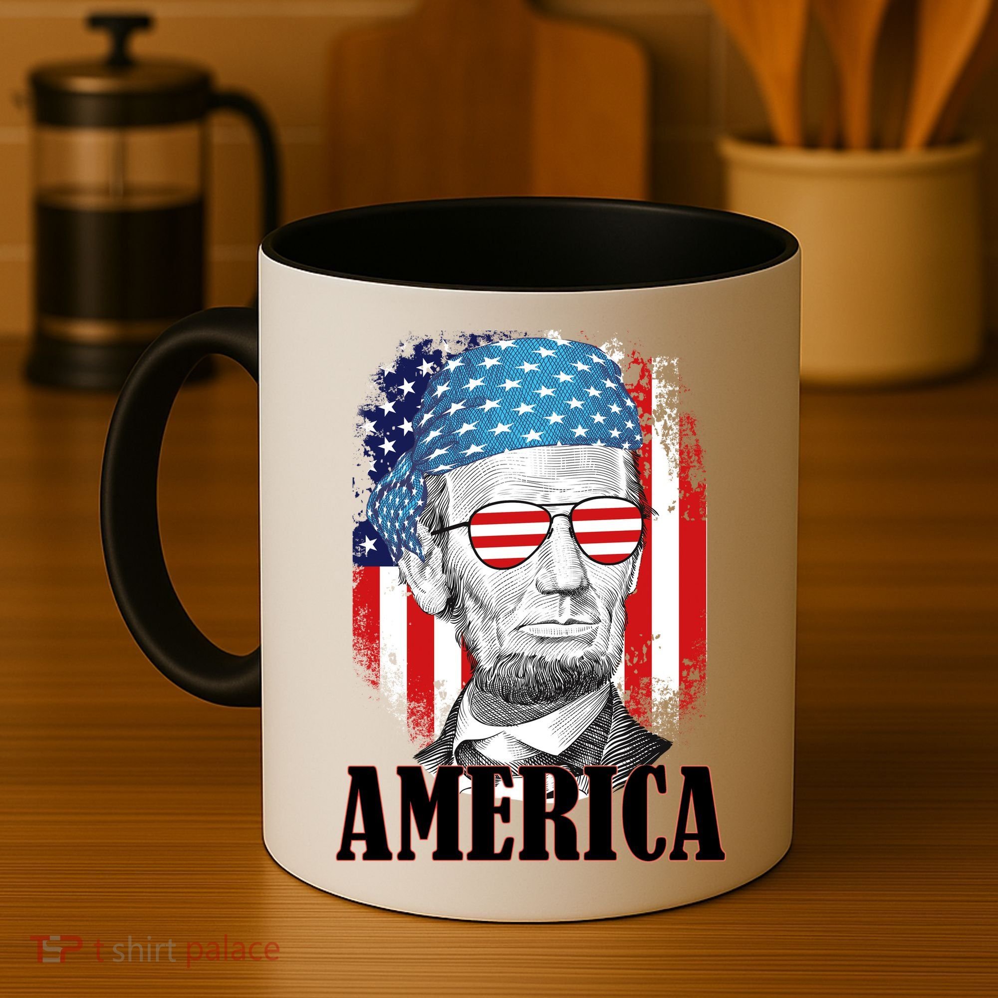 Patriotic Abraham Lincoln America Coffee Mug