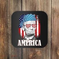 Patriotic Abraham Lincoln America Coaster thumb 0