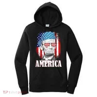 Patriotic Abraham Lincoln America Women's Hoodie thumb 0