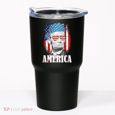 Patriotic Abraham Lincoln America Tumbler