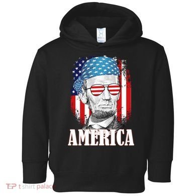Patriotic Abraham Lincoln America Toddler Hoodie
