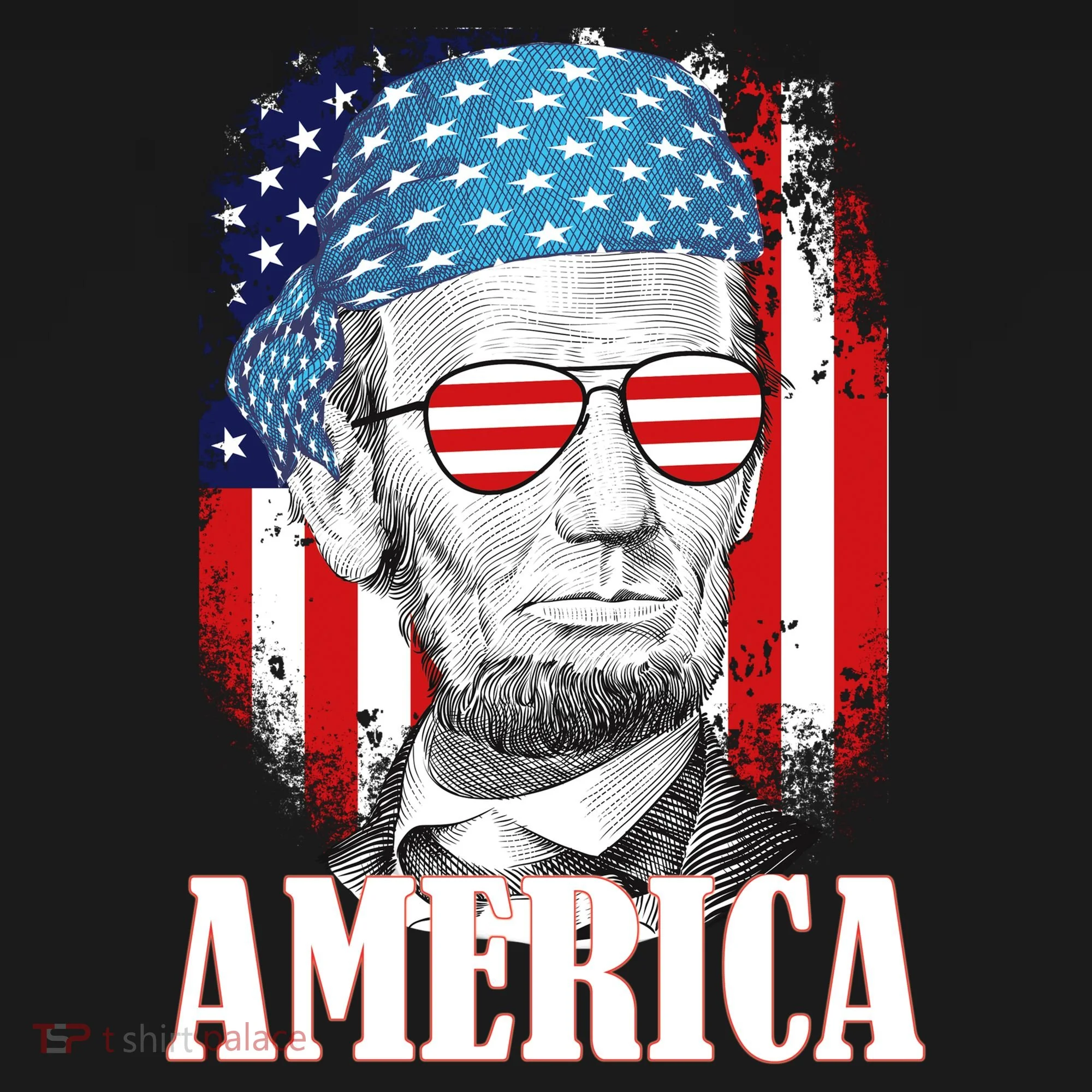 Patriotic Abraham Lincoln America Toddler Hoodie