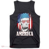Patriotic Abraham Lincoln America Tank Top thumb 0