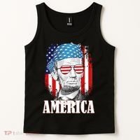 Patriotic Abraham Lincoln America Tank Top thumb 2