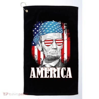 Patriotic Abraham Lincoln America Golf Towel