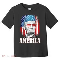 Patriotic Abraham Lincoln America Toddler T-Shirt thumb 0