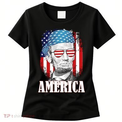 Patriotic Abraham Lincoln America Women's T-Shirt