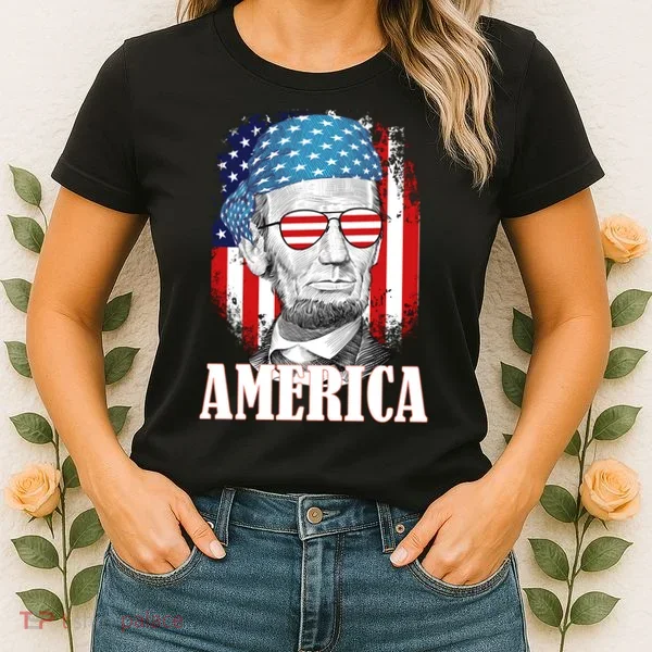 Patriotic Abraham Lincoln America Women's T-Shirt