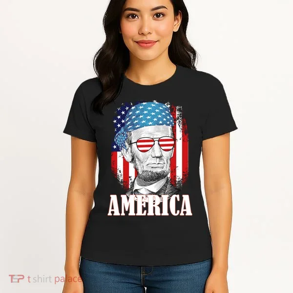 Patriotic Abraham Lincoln America Women's T-Shirt