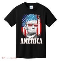 Patriotic Abraham Lincoln America Kids T-Shirt thumb 0