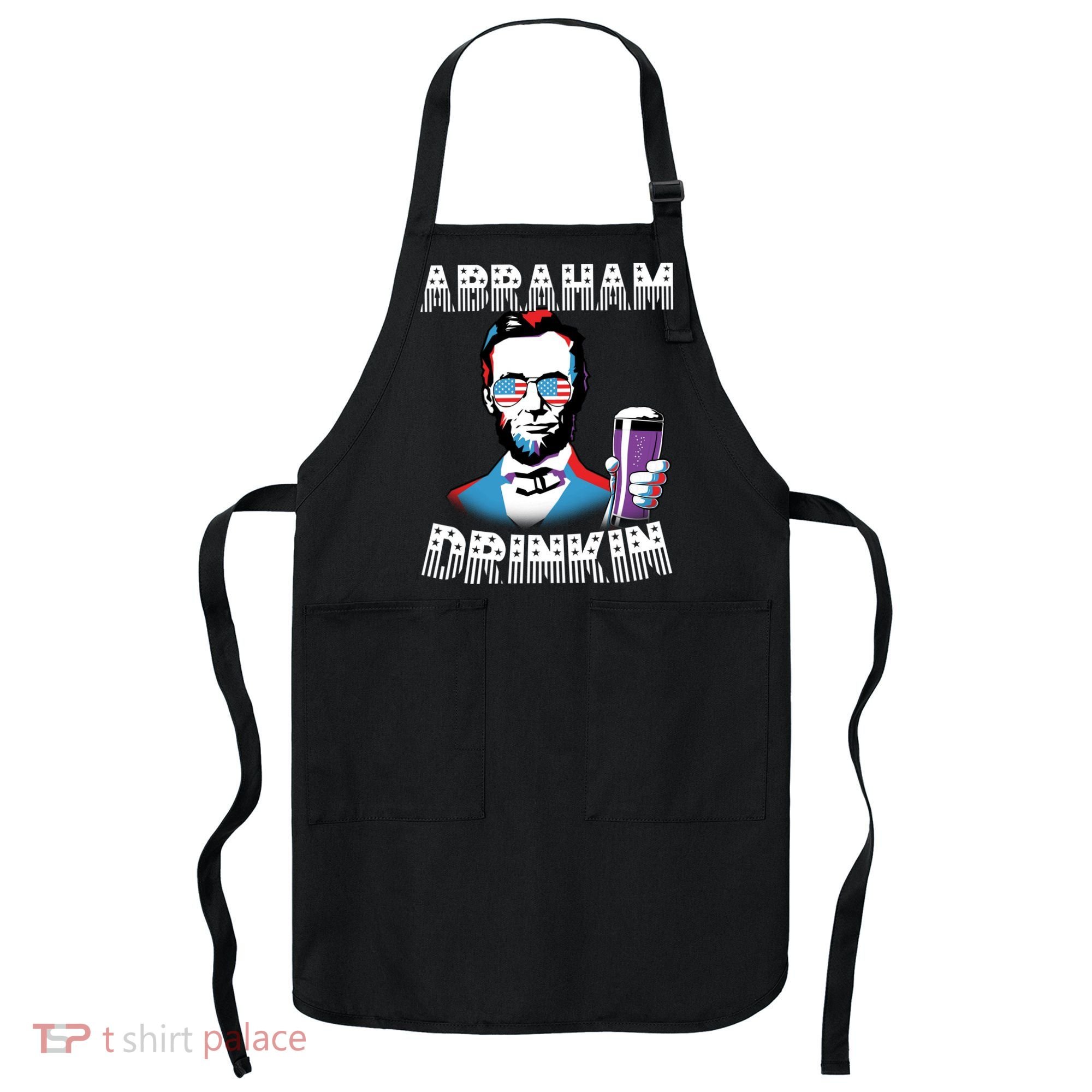 Patriotic Abraham Lincoln Drinkin Apron