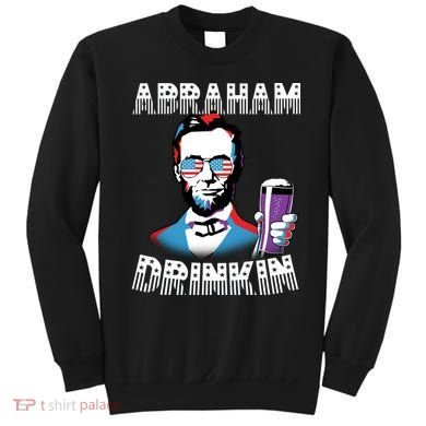 Patriotic Abraham Lincoln Drinkin Sweatshirt