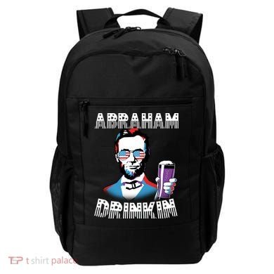 Patriotic Abraham Lincoln Drinkin Backpack