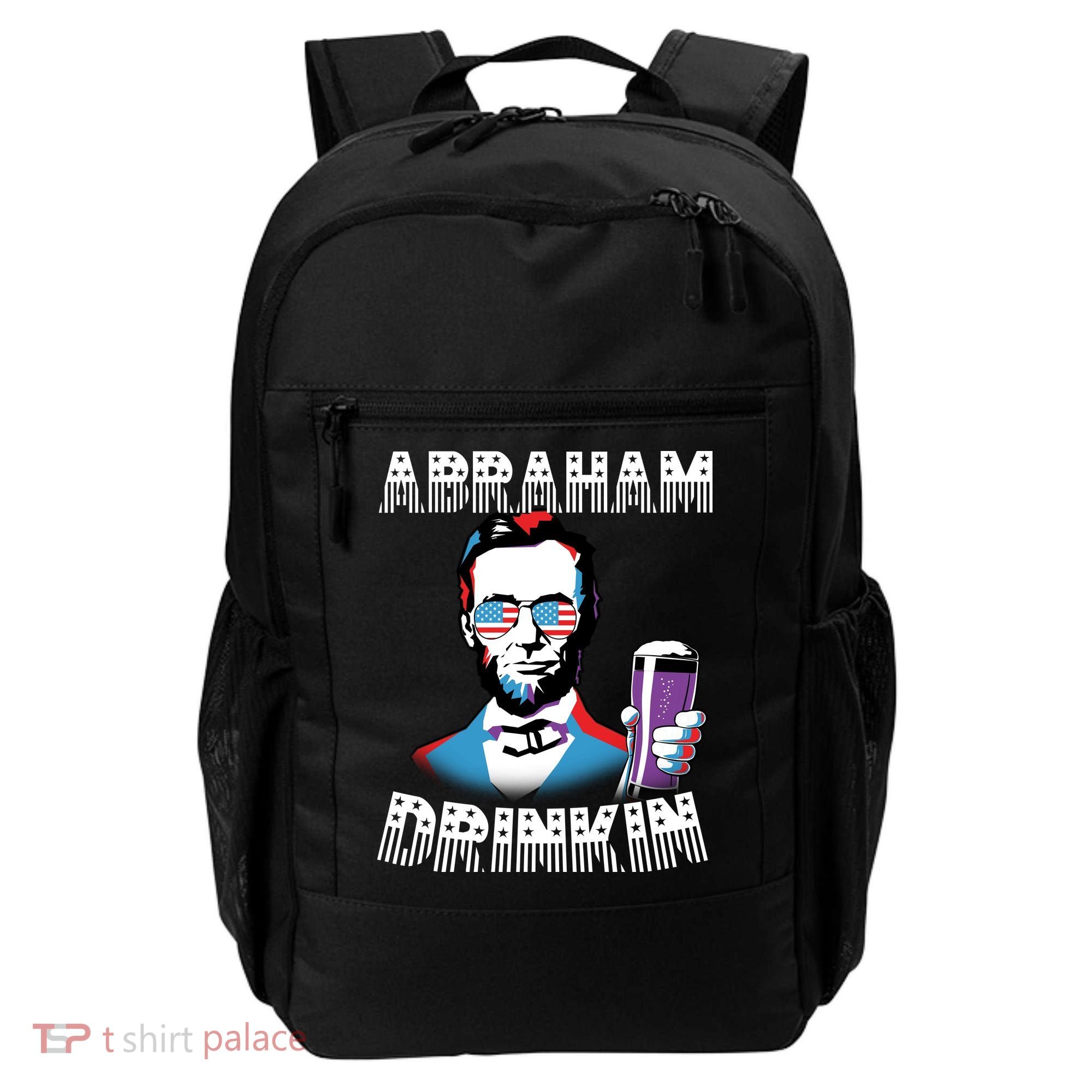 Patriotic Abraham Lincoln Drinkin Backpack