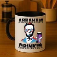 Patriotic Abraham Lincoln Drinkin Coffee Mug thumb 4