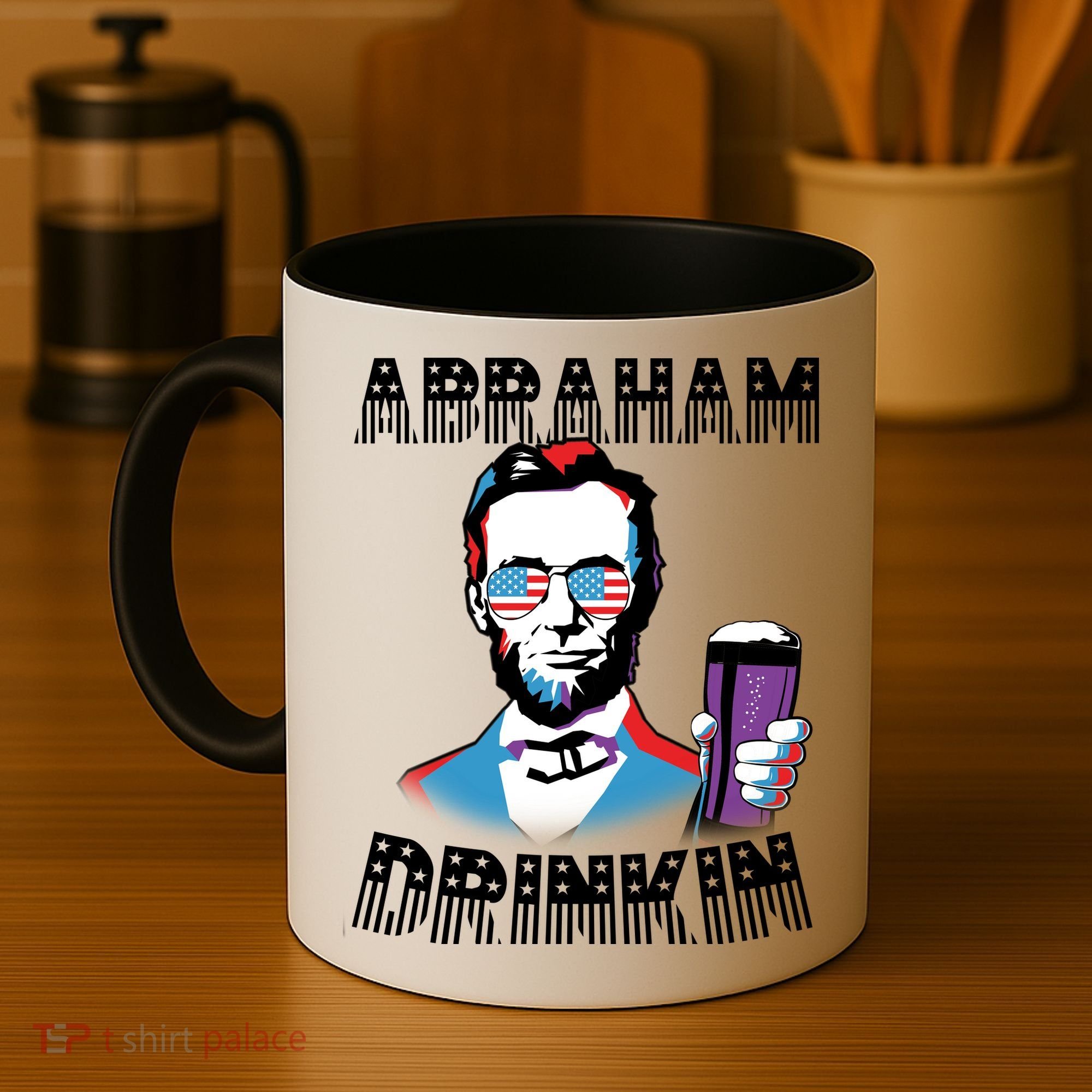 Patriotic Abraham Lincoln Drinkin Coffee Mug