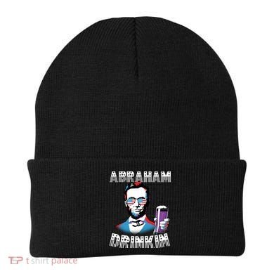 Patriotic Abraham Lincoln Drinkin Beanie