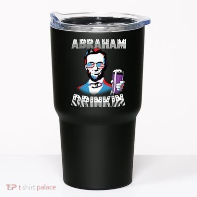 Patriotic Abraham Lincoln Drinkin Tumbler