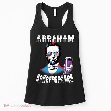 Patriotic Abraham Lincoln Drinkin Women's Tank Top