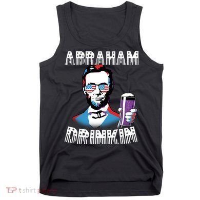 Patriotic Abraham Lincoln Drinkin Tank Top
