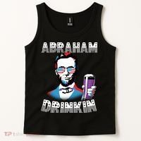 Patriotic Abraham Lincoln Drinkin Tank Top thumb 2