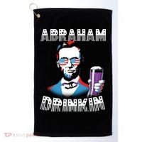 Patriotic Abraham Lincoln Drinkin Golf Towel thumb 0