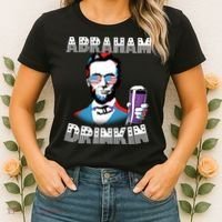 Patriotic Abraham Lincoln Drinkin Women's T-Shirt thumb 2