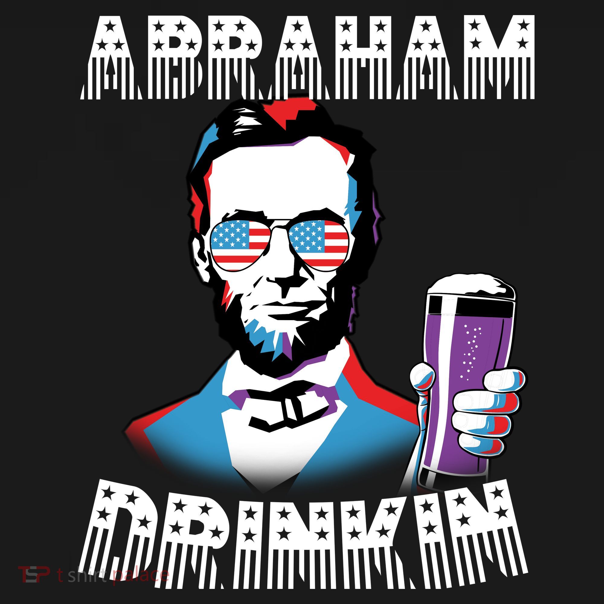 Patriotic Abraham Lincoln Drinkin Kids T-Shirt