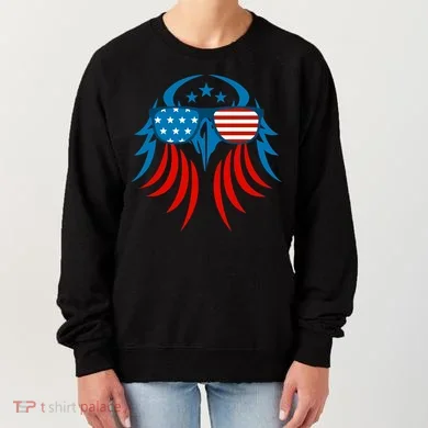 Patriotic American Bald Eagle Women's Sweatshirt