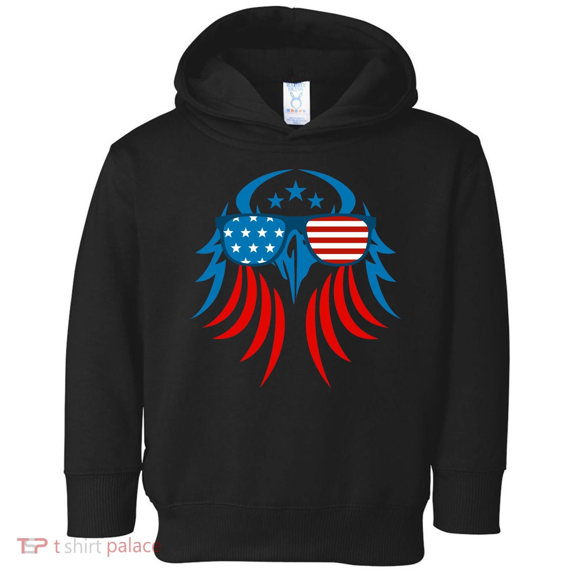 Patriotic American Bald Eagle Toddler Hoodie
