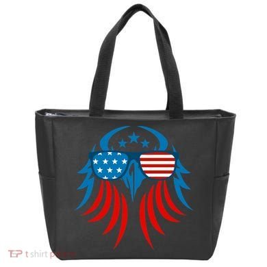 Patriotic American Bald Eagle Tote Bag