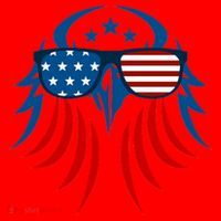 Patriotic American Bald Eagle Santa Hat thumb 1