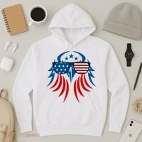 Patriotic American Bald Eagle Hoodie thumb 3