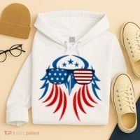 Patriotic American Bald Eagle Hoodie thumb 4