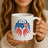 Patriotic American Bald Eagle Coffee Mug thumb 3