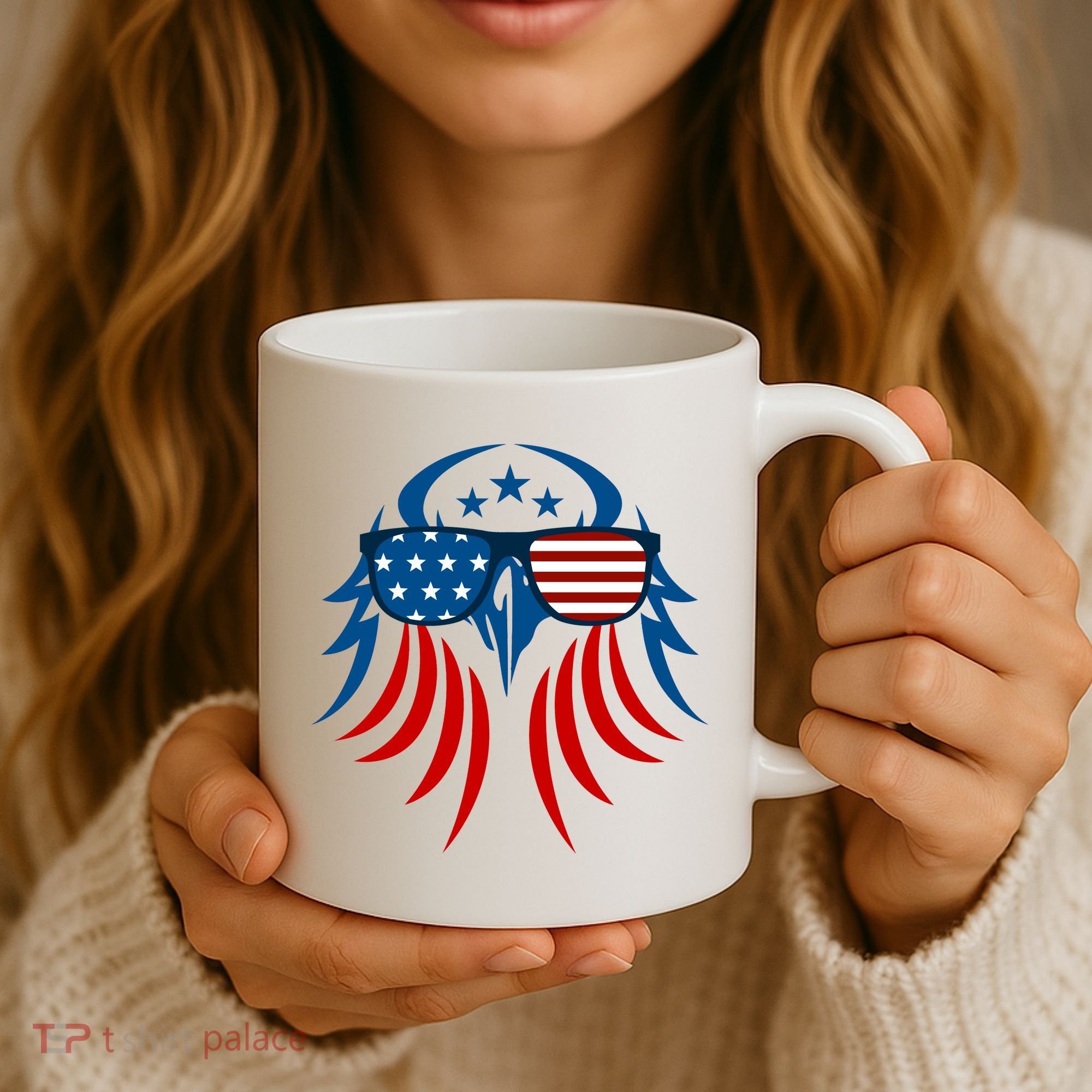 Patriotic American Bald Eagle Coffee Mug