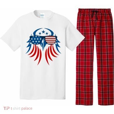 Patriotic American Bald Eagle Pajama Set
