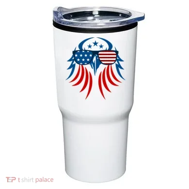 Patriotic American Bald Eagle Tumbler