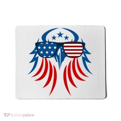 Patriotic American Bald Eagle Mousepad