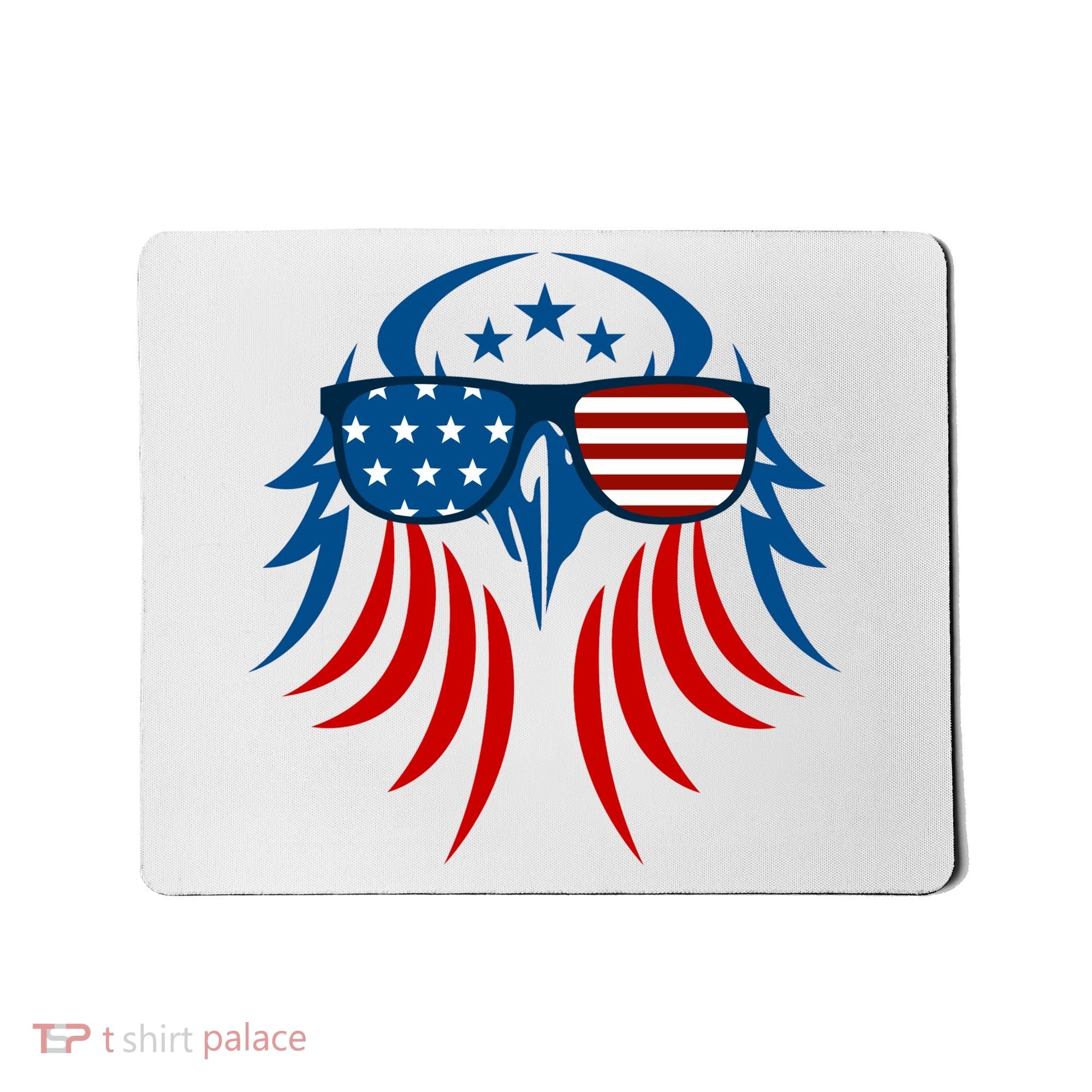 Patriotic American Bald Eagle Mousepad