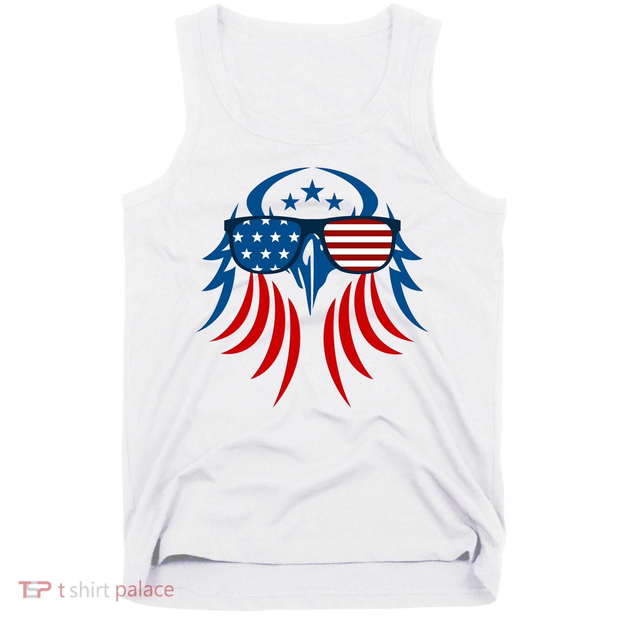 Patriotic American Bald Eagle Tank Top