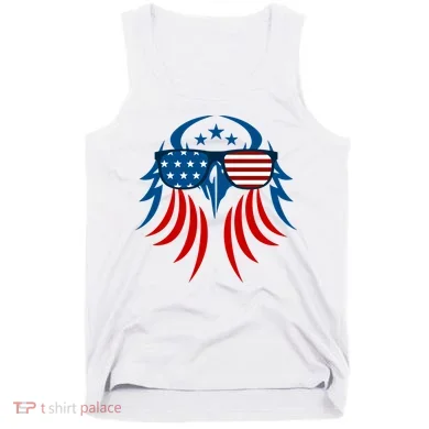 Patriotic American Bald Eagle Tank Top
