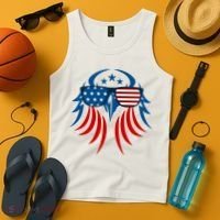 Patriotic American Bald Eagle Tank Top thumb 4