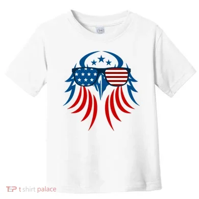 Patriotic American Bald Eagle Toddler T-Shirt